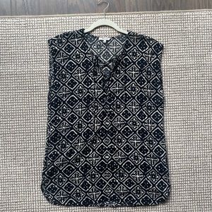 Black and White Patterned Madewell Tunic